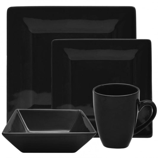 10 Strawberry Street Nova Square 16-Piece Dinnerware Set , Cream White EHO8_H6QHV76