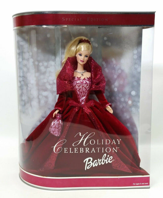 2002 Holiday Celebration Barbie Doll Special Edition, Red DHX2_C4HTY33