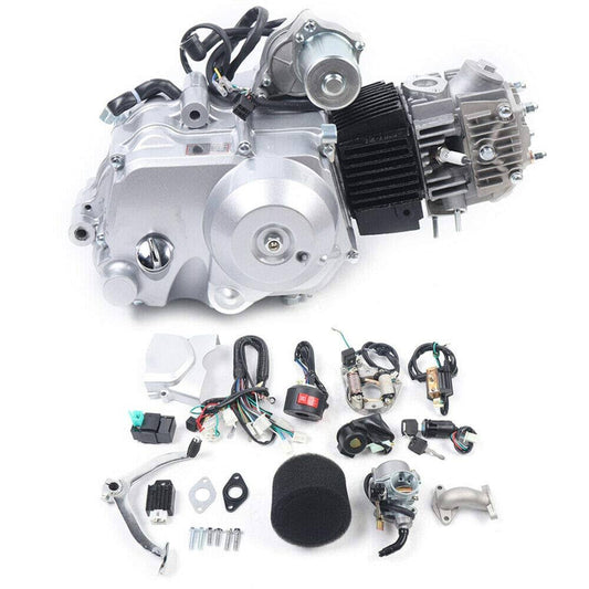 125cc Engine 4 Stroke Motor 3 Speed Reverse Semi Auto for ATV Quad Bike Buggy 4 Wheeler B Lawn Mower Engine BTX2_B2ABA66