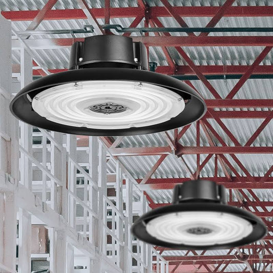 150W UFO Lights Shop 21,750lm 5000K Dimmable UFO High Bay LED Lights for Warehouse HWE8_F1HWK09