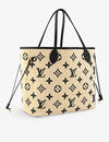 LOUIS VUITTON
Neverfull leather and cotton-blend tote bag