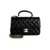CHANEL Mini with Top Handle Black