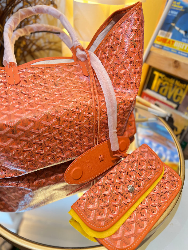 Saint-louis cloth handbag Goyard Orange in Cloth - 22626771