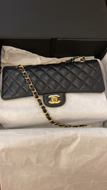 Chanel Women Small Flap Bag Denim & Gold-Tone Metal-Yellow - LULUX