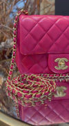Chanel Runway Pink Square Mini Flap Pearl Crush Bag