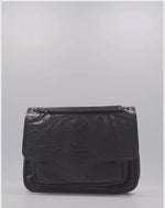 Niki medium YSL-plaque leather shoulder bag
