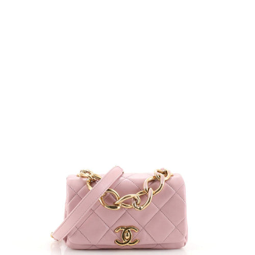 Chanel  Color Match Flap Bag Quilted Lambskin Mini